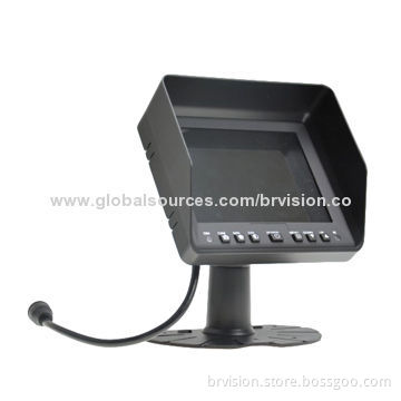 Rear-view System 5.6-inch TFT LCD Monitor, 450cdm High Brightness Panel, Silicone ButtonNew